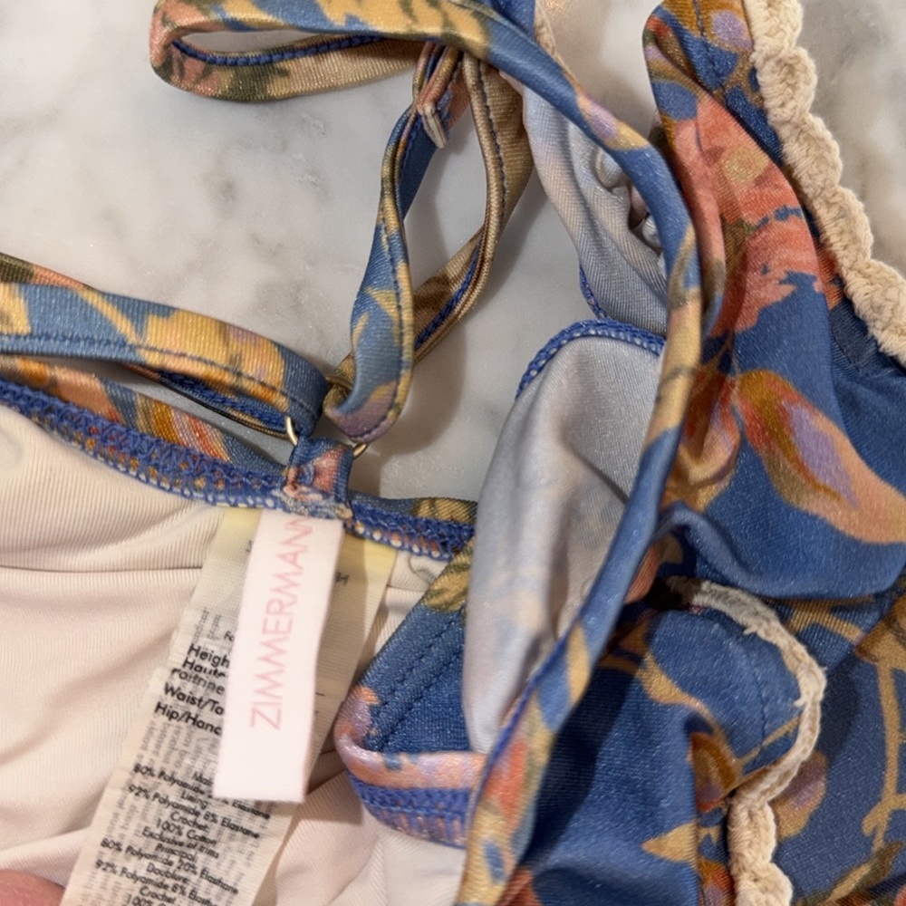 Zimmermann Blue Floral Kids Swim 2Y - Picture 9 of 10